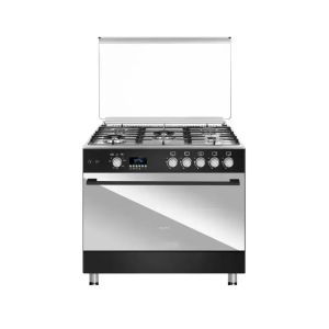 Maxi Gas Cooker 60x90 CM (5) Burners Shine Line Black & Inox (FK962DSP)